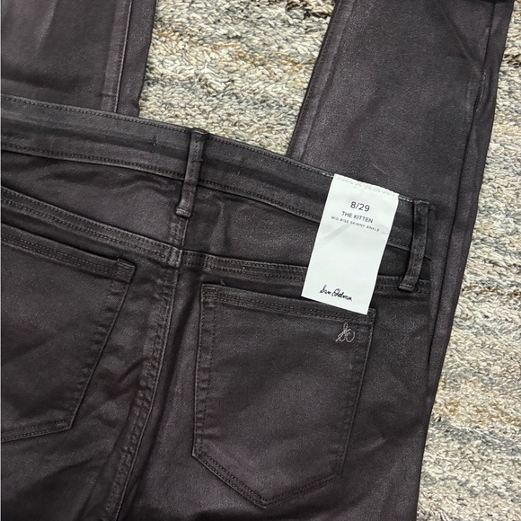 Sam Edelman The Kitten Mid Rise Skinny Ankle Deep Plum Jeans Sz 8/29 NWT - - Picture 9 of 13